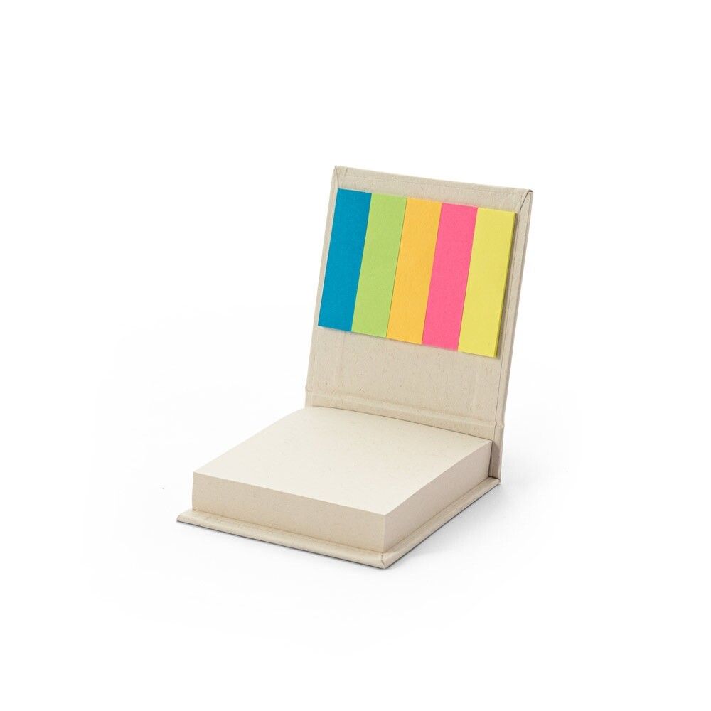 KAIRON Büroset 2-in-1- aus 100 % Recyclingpapier mit 6 Haftnotizblöcken - weiß-230
