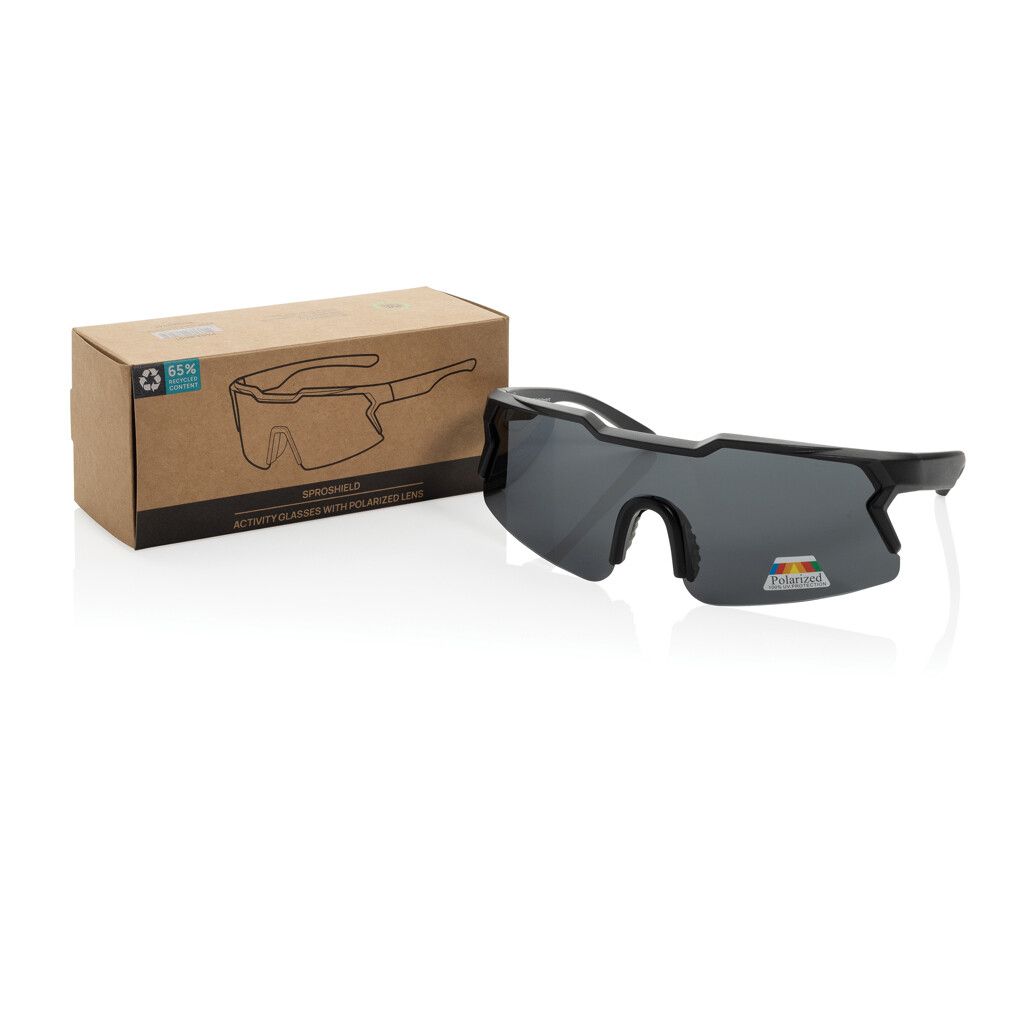 SproShield RCS Sportbrille mit polarisierten Gläsern - schwarz-404