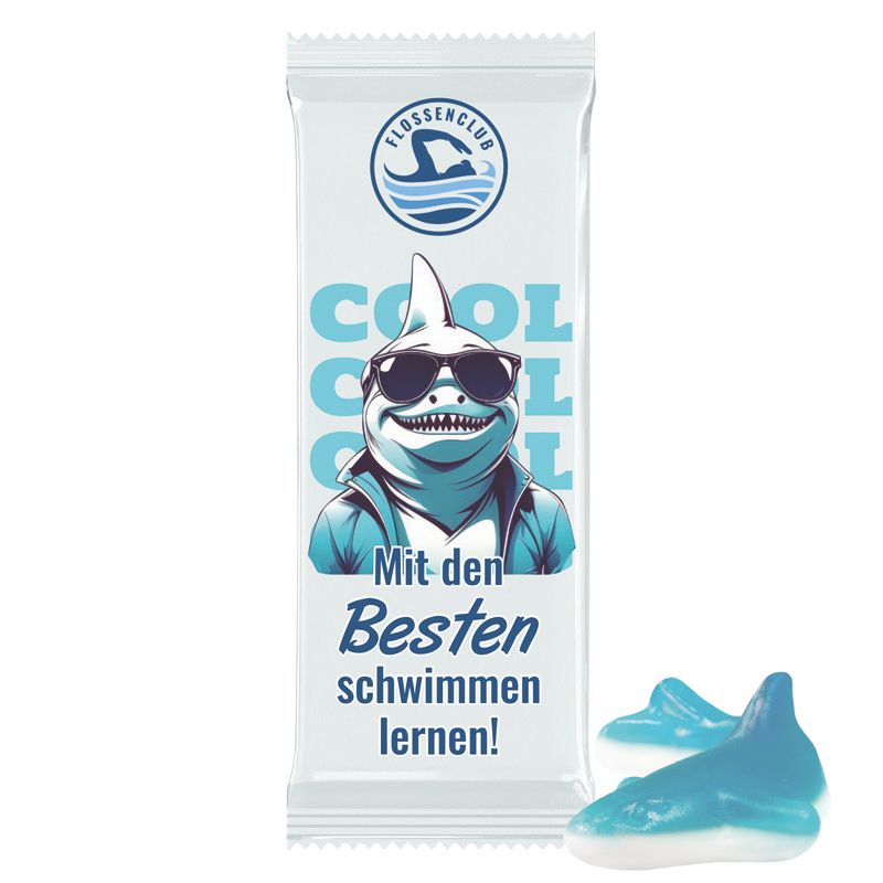 Trolli Fruchtgummi "Hai", Folie weiß-221