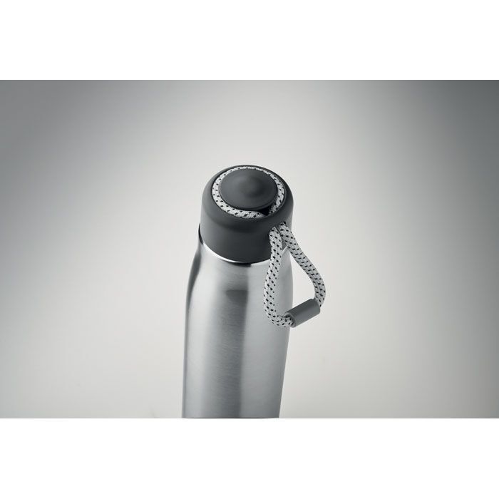 Doppelwandige Flasche 500 ml CORDLE - mattsilber-527