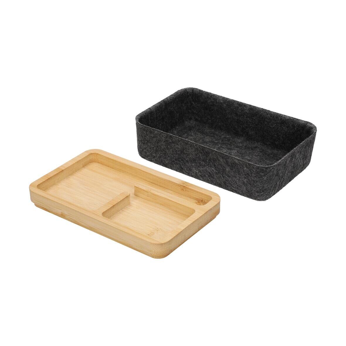 Filz-Aufbewahrungsbox Reva - grau-428