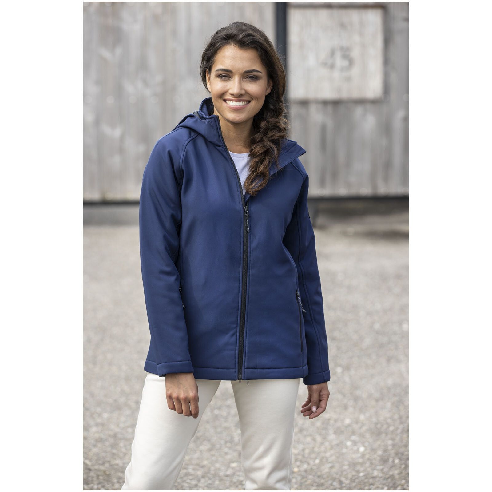 Notus wattierte Softshell Damenjacke - blau - XS-249