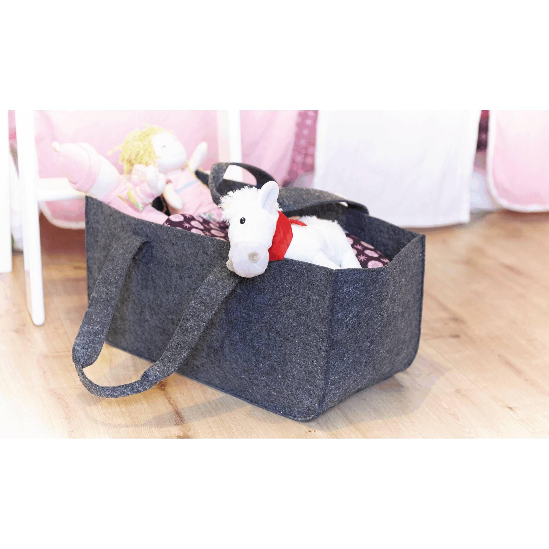 Kaminholz-Tasche HOMY - grau-997