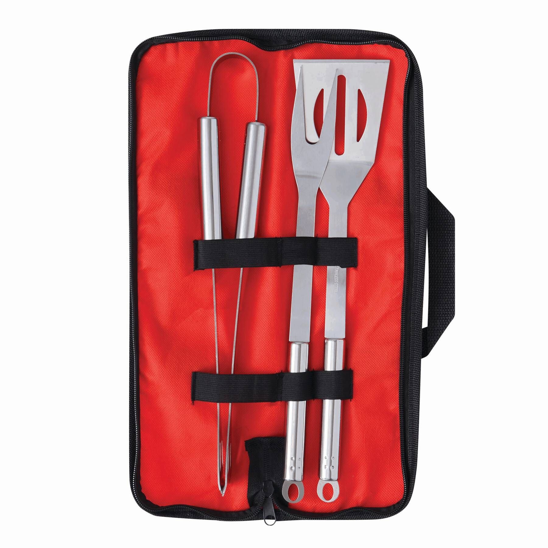 Grillbesteck SMOKY - rot - schwarz-310