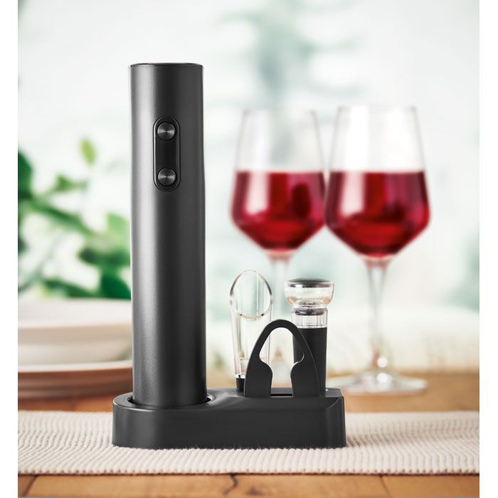 Elektrischer Korkenzieher VINO SET - schwarz-896