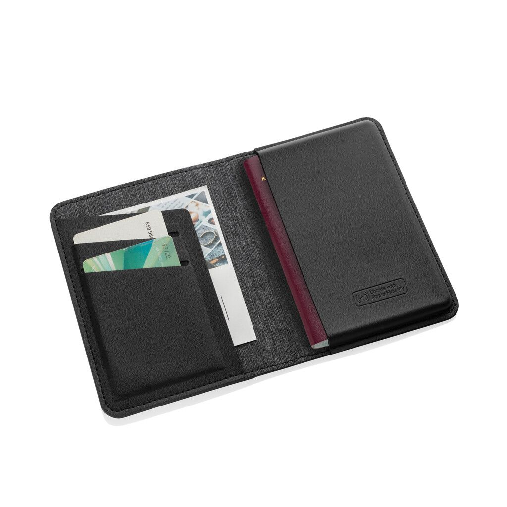 Travelfinder RCS Polyester Passtasche mit weltweiter Ortung - schwarz-343