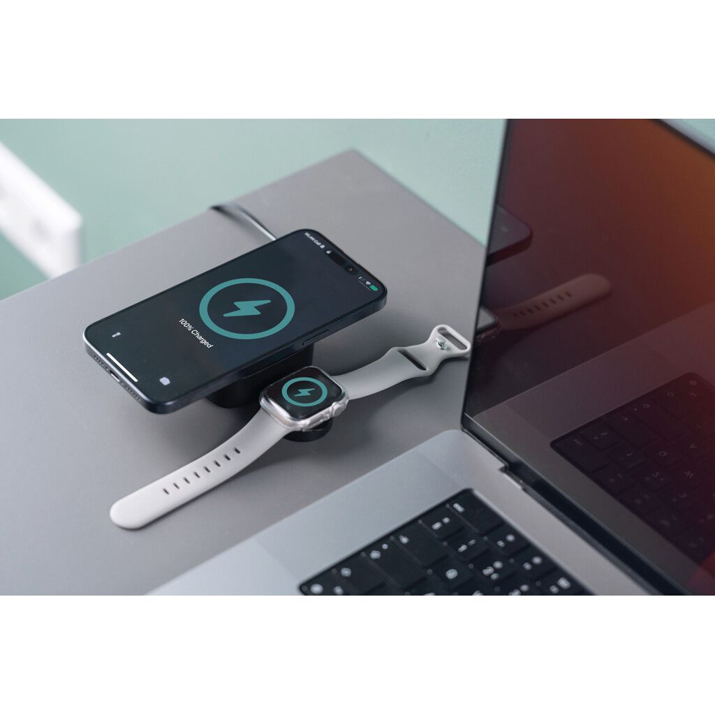 Urban Vitamin Goleta 2-in-1 15W Magnetic Wireless Charger - schwarz-470