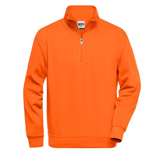 Workwear Half Zip Sweat - orange-947