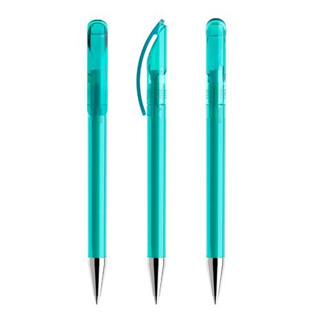 prodir DS3 TTC Twist Kugelschreiber Metall-Spitze - transparent - aqua-439