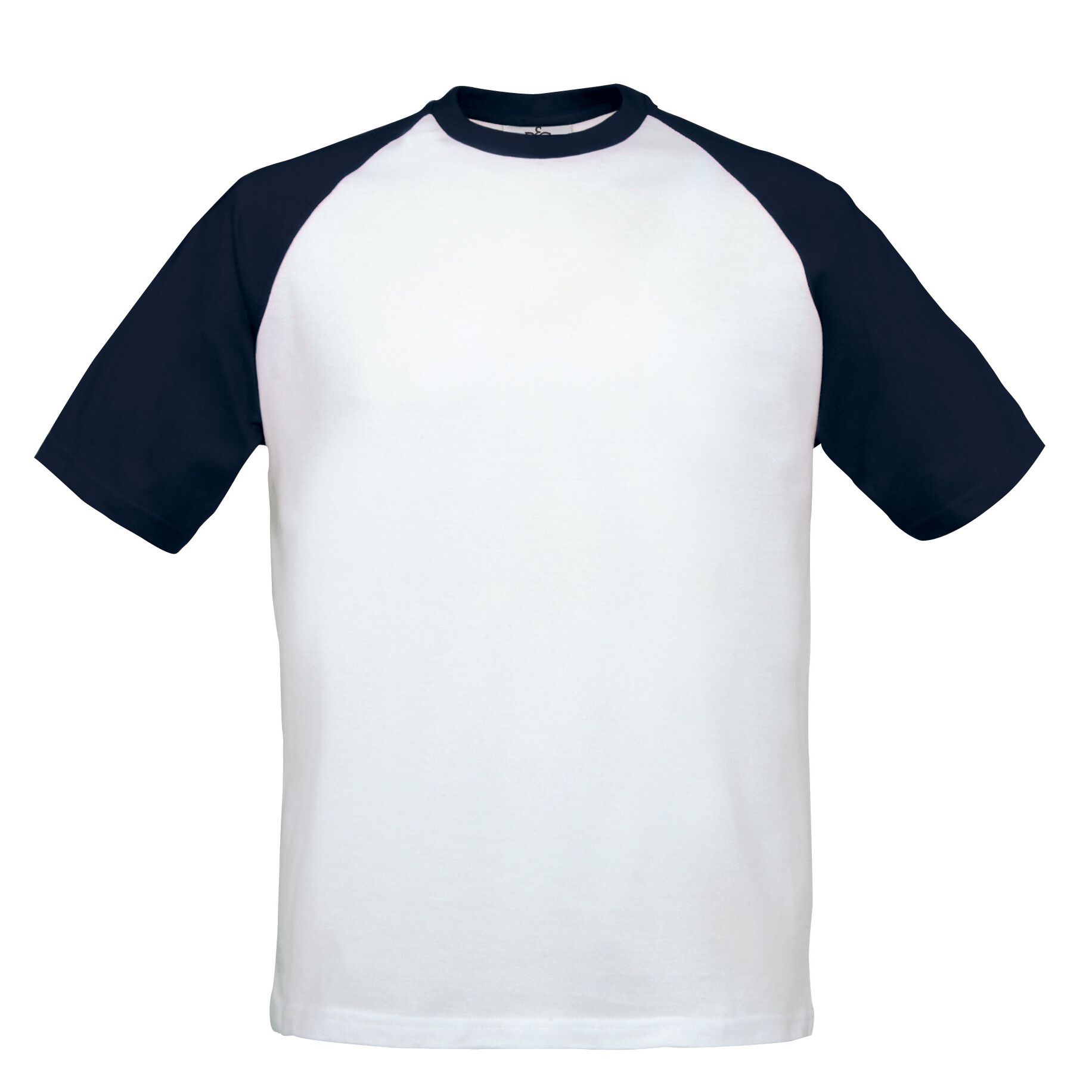 T-Shirt Base-Ball - white - red - XL-914