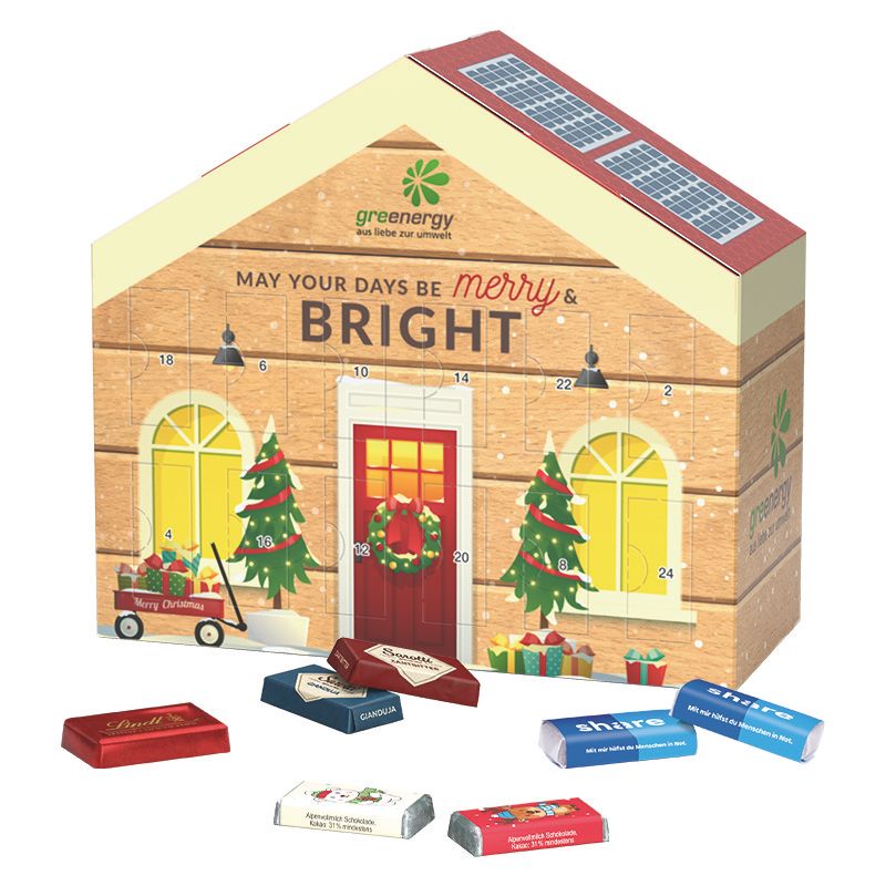 Adventskalender Haus, Lindt Schokotäfelchen-684