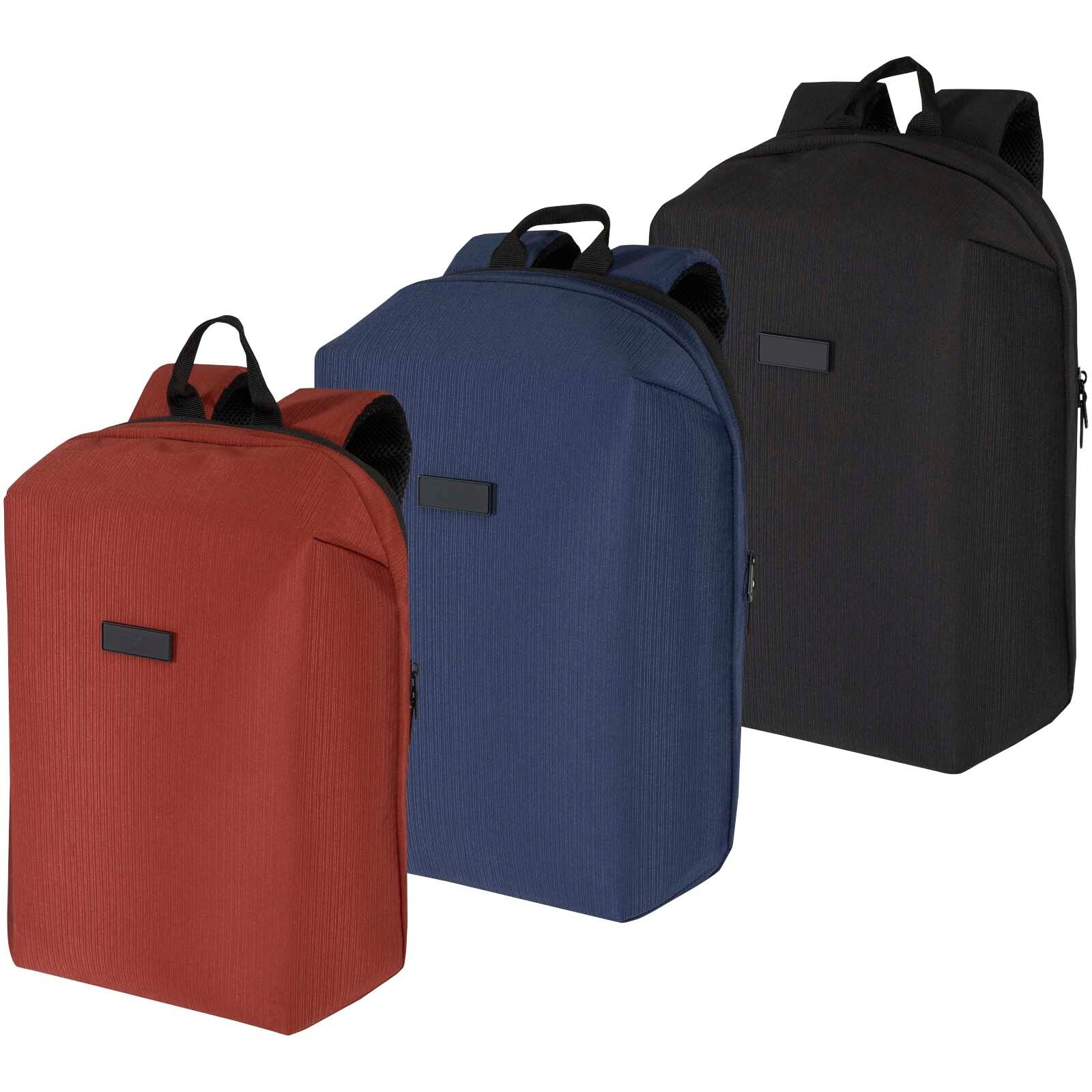 Luma 15" GRS Laptop-Rucksack aus recyceltem Material mit Diebstahlschutz 10L - ziegelstein-141