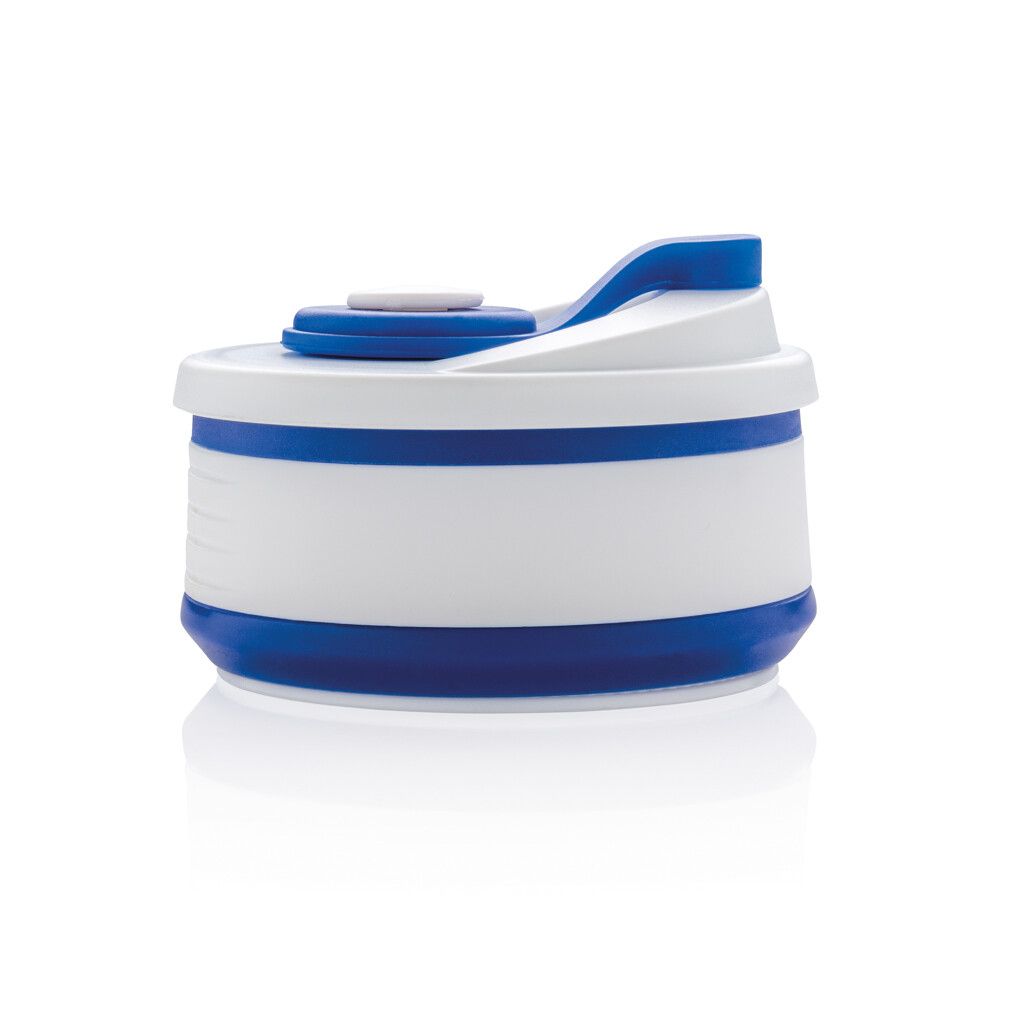 faltbarer Silikon-Becher - blau-750