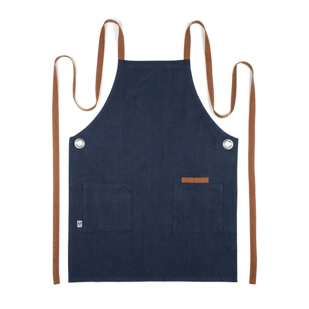 CARDAMOM Schürze aus Baumwolle (80 % recycelt) und Polyester (20 % recycelt) (220 g/m²) - dunkelblau-842