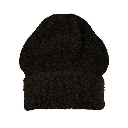 Soft Acrylic Beanie - black-615