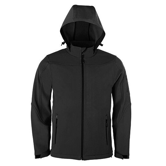 Men´s Hooded Soft-Shell Jacket - dark grey-732