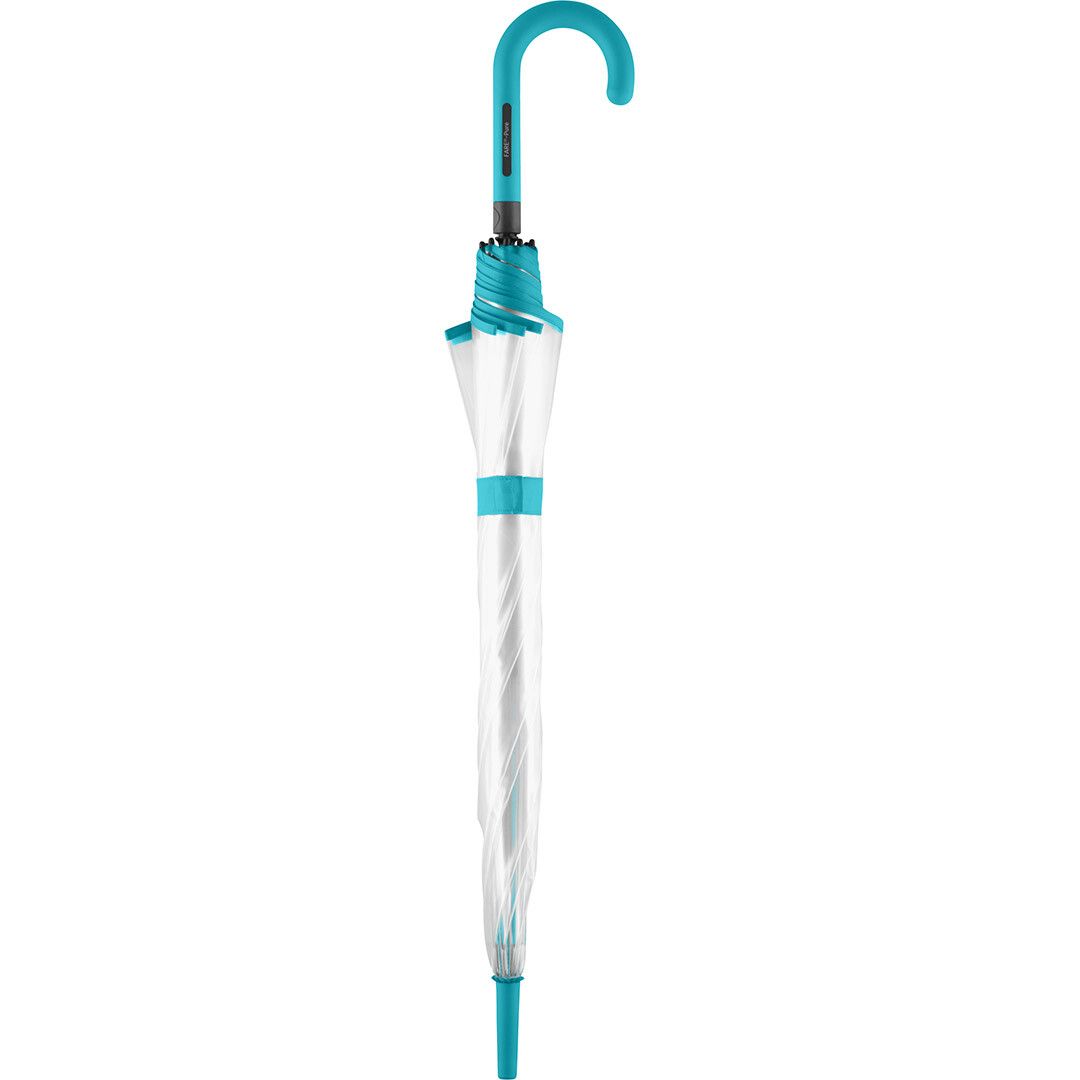 AC-Stockschirm FARE® Pure Ø105 cm - transparent - petrol-355