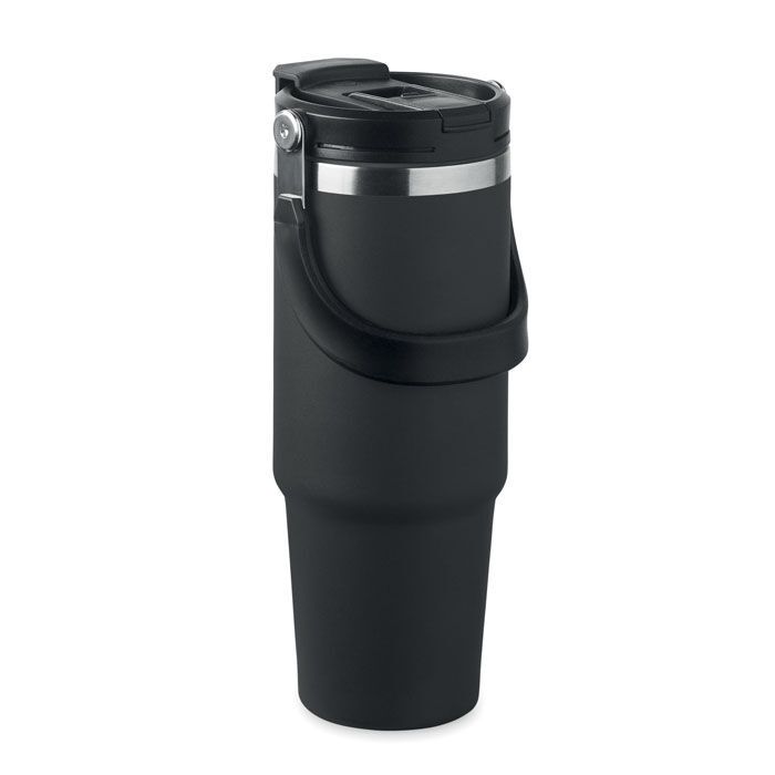Doppelwandiger Becher 850 ml SUMA HAND - schwarz-944