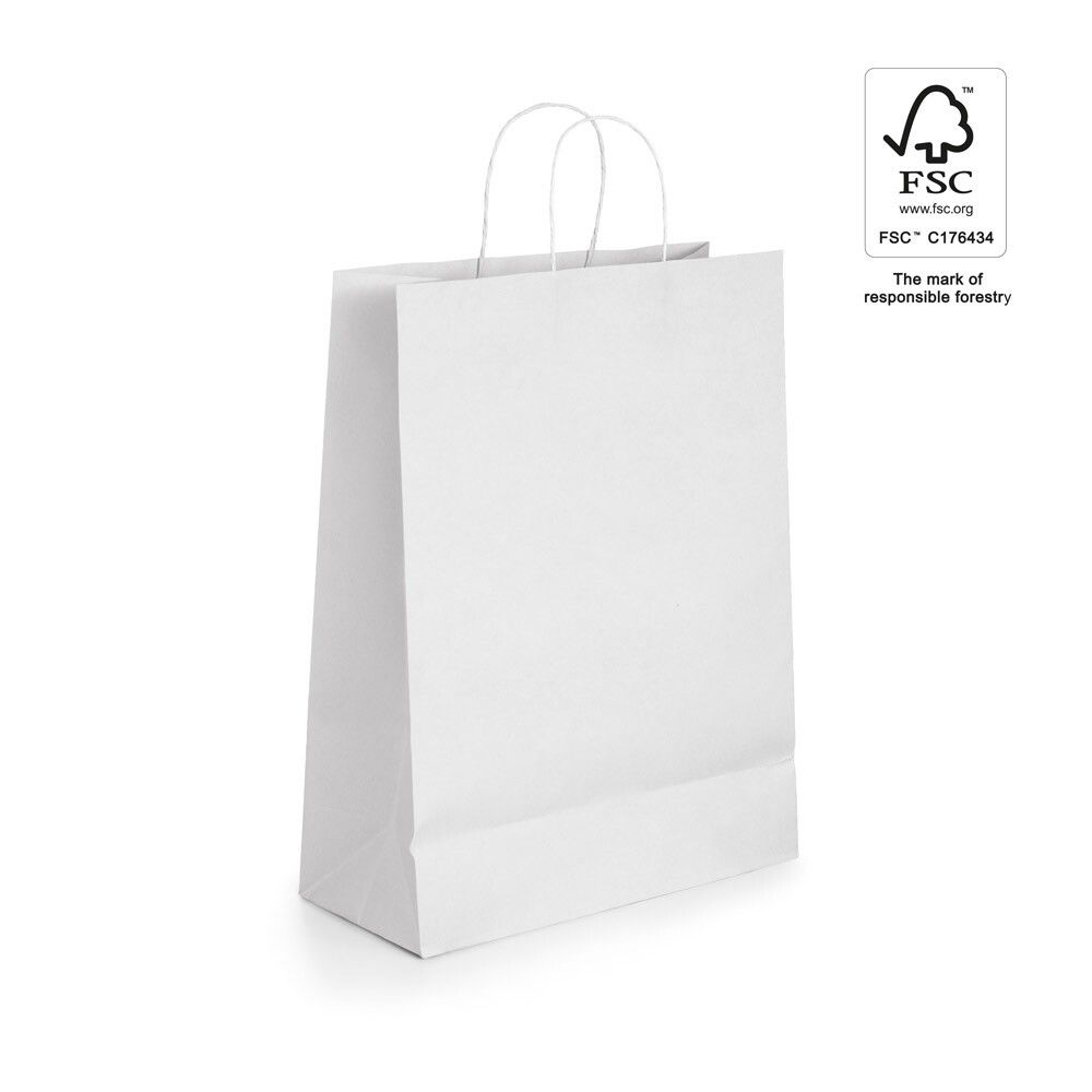 CABAZON Tragetasche aus Kraftpapier (90 g/m²) - weiß-886