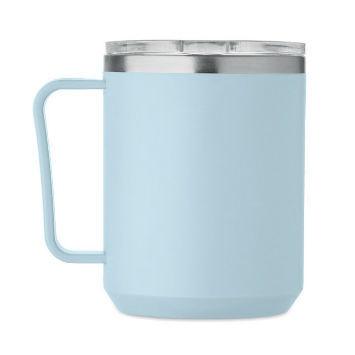 Doppelwandiger Becher 400ml COCOA - babyblau-154