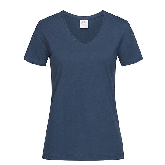 Classic-T V-Neck Women - navy blue-446