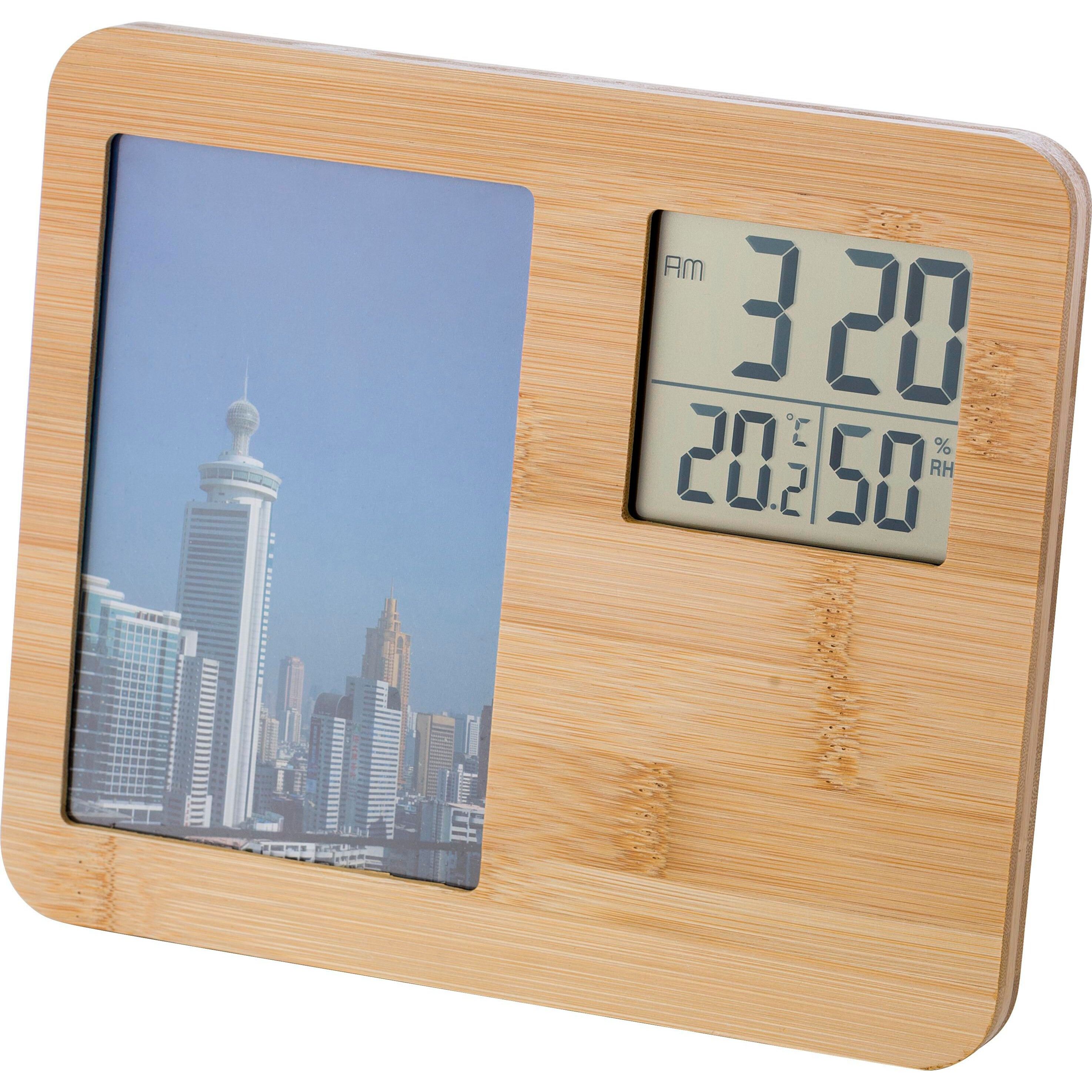 Wetterstation aus Bambus Colton - braun-386