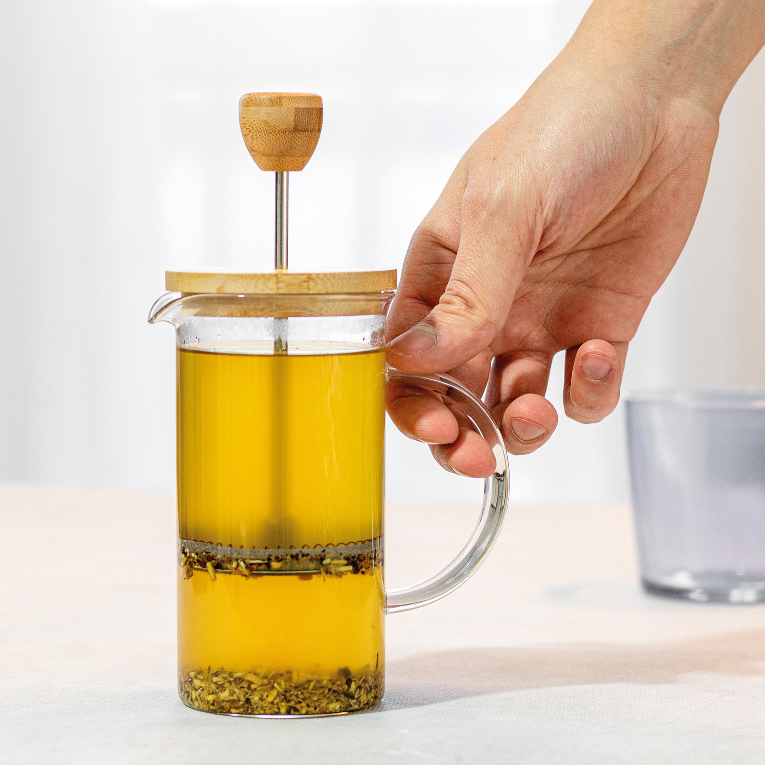 Kaffee- oder Teezubereiter aus Glas  - transparent-871