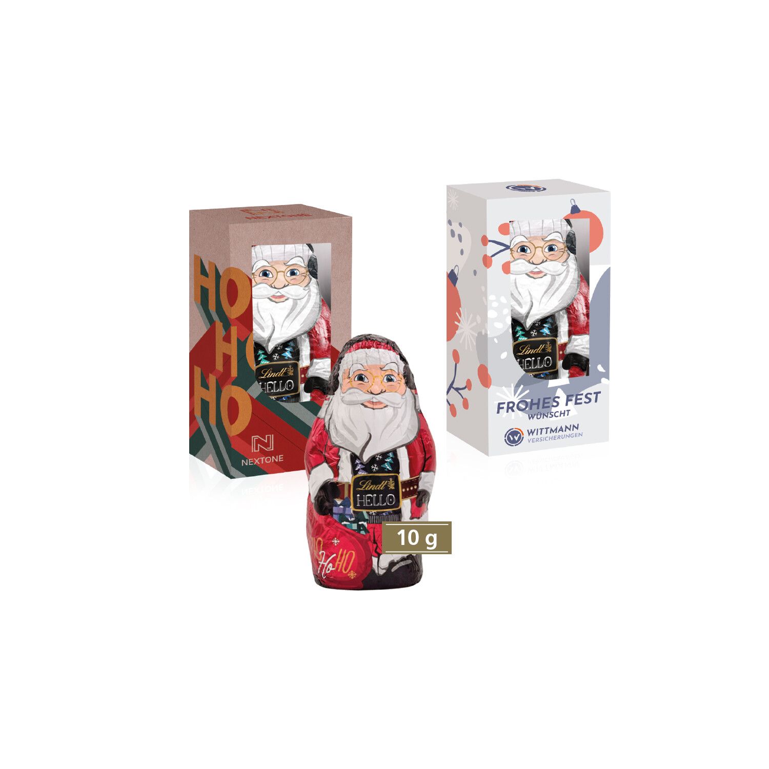 HELLO XMAS Santa 140g in individueller Werbekartonage-749
