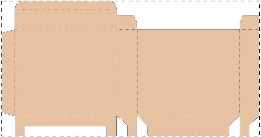Veredelungsposition Maßgefertigter Kraft-Wellpappkarton