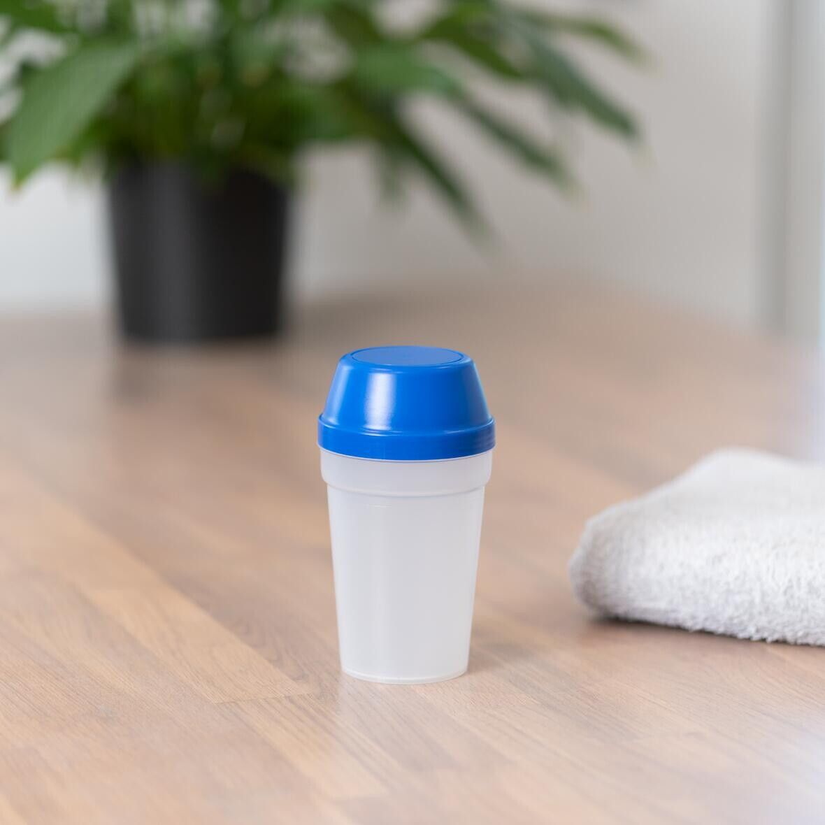 Shaker Multi, 0,30 l - transparent - standard-blau PP-331