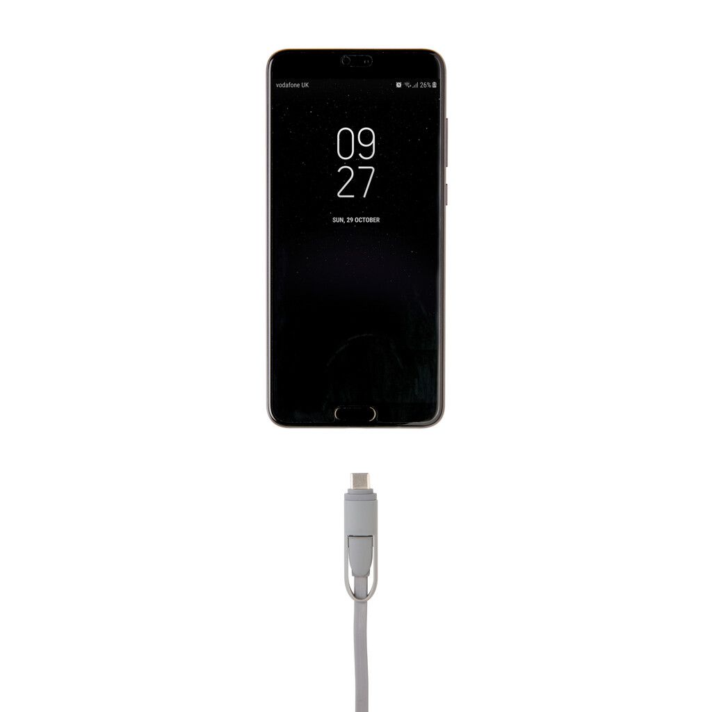 3-in-1 ausziehbares Kabel - grau-101