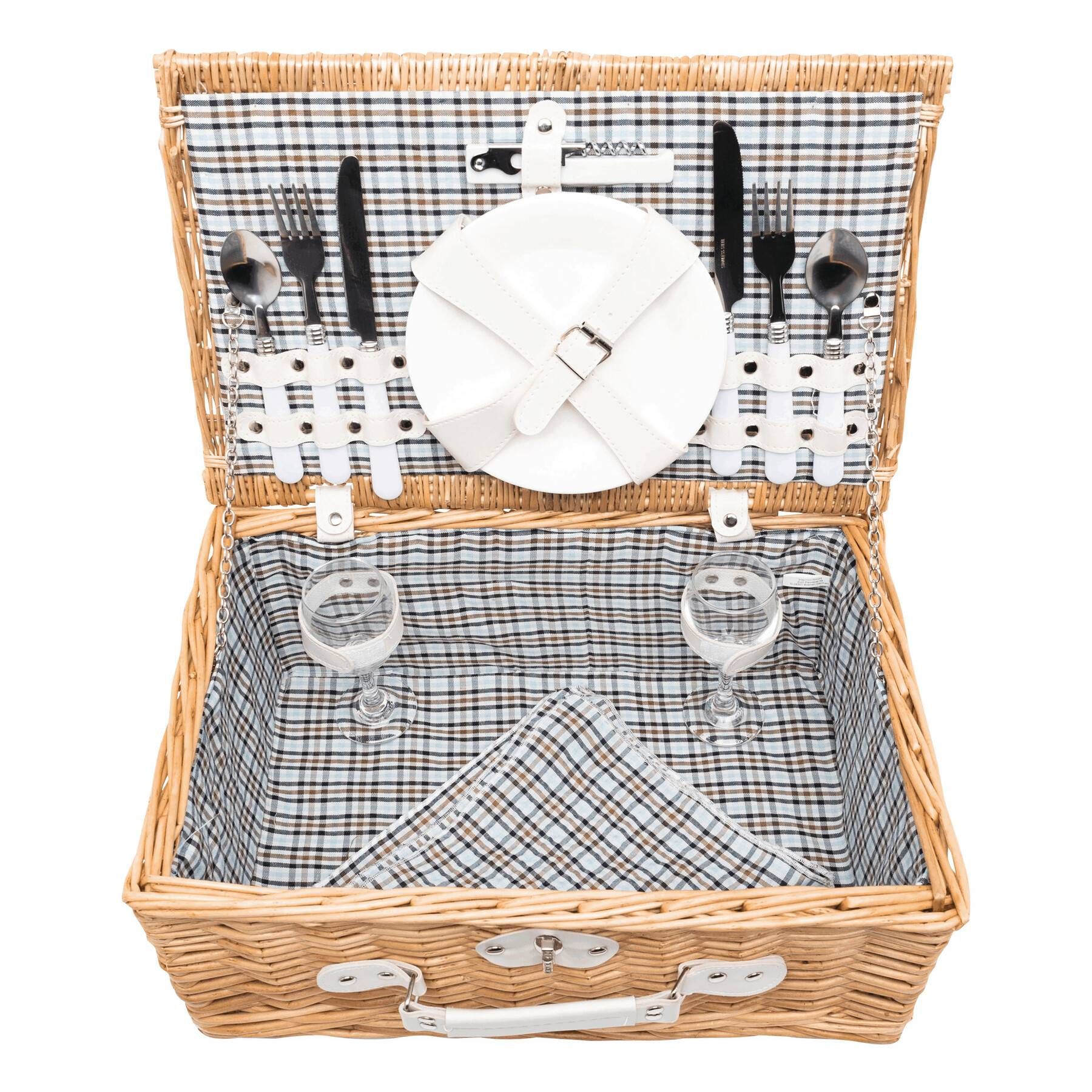 Weiden-Picknickkorb KINGS PARK - braun-135