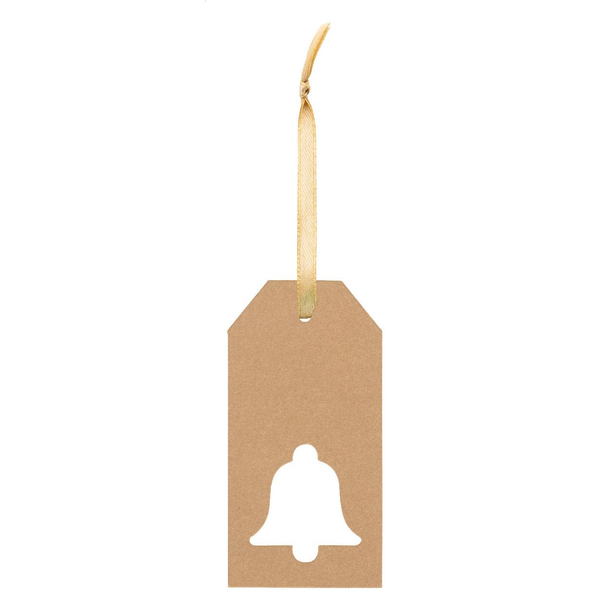 PrinTag Plus Eco individueller Geschenkanhänger, Glocke - weiß-824