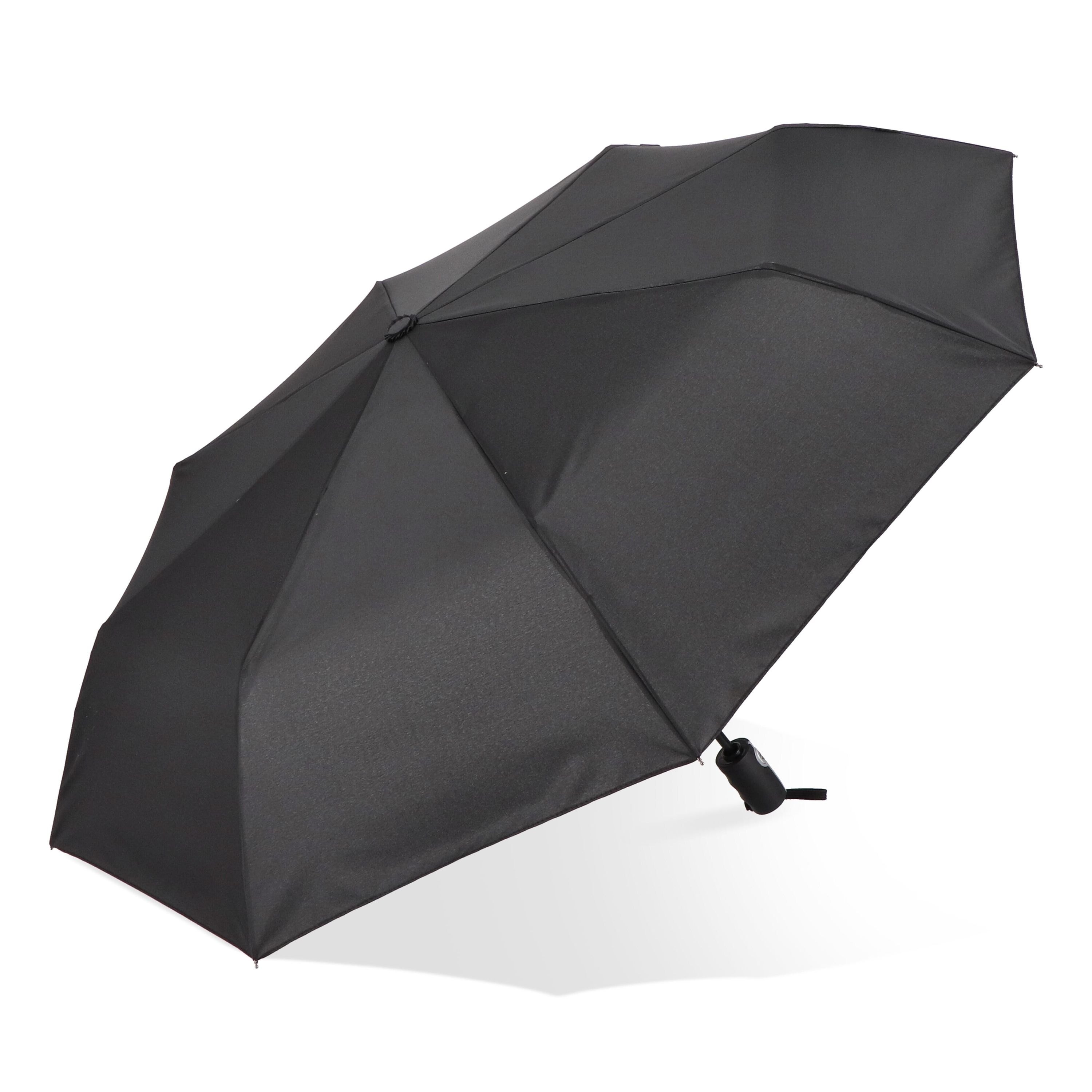 Taman Pongee 21 Faltbarer windproof Regenschirm Auto open & close - schwarz-237