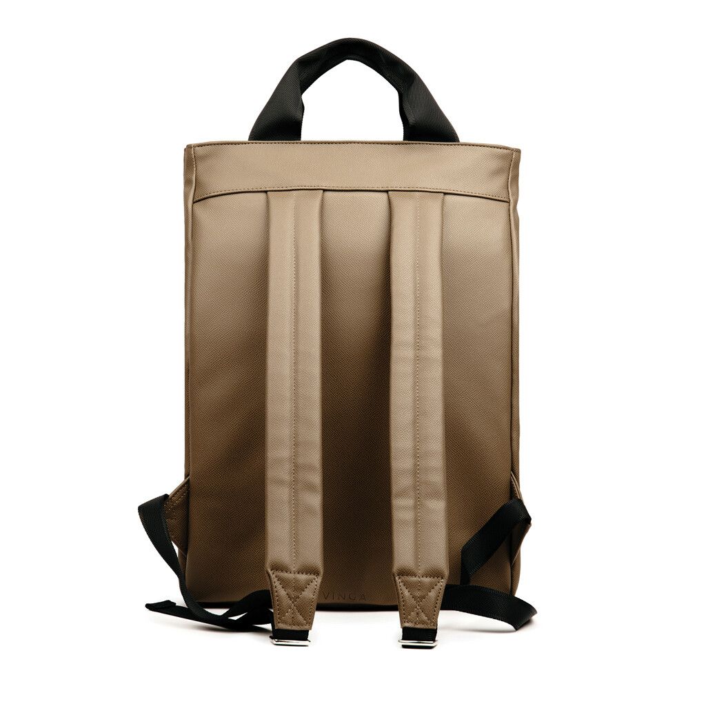 VINGA Bermond Rucksack aus RCS recyceltem PU - braun-263