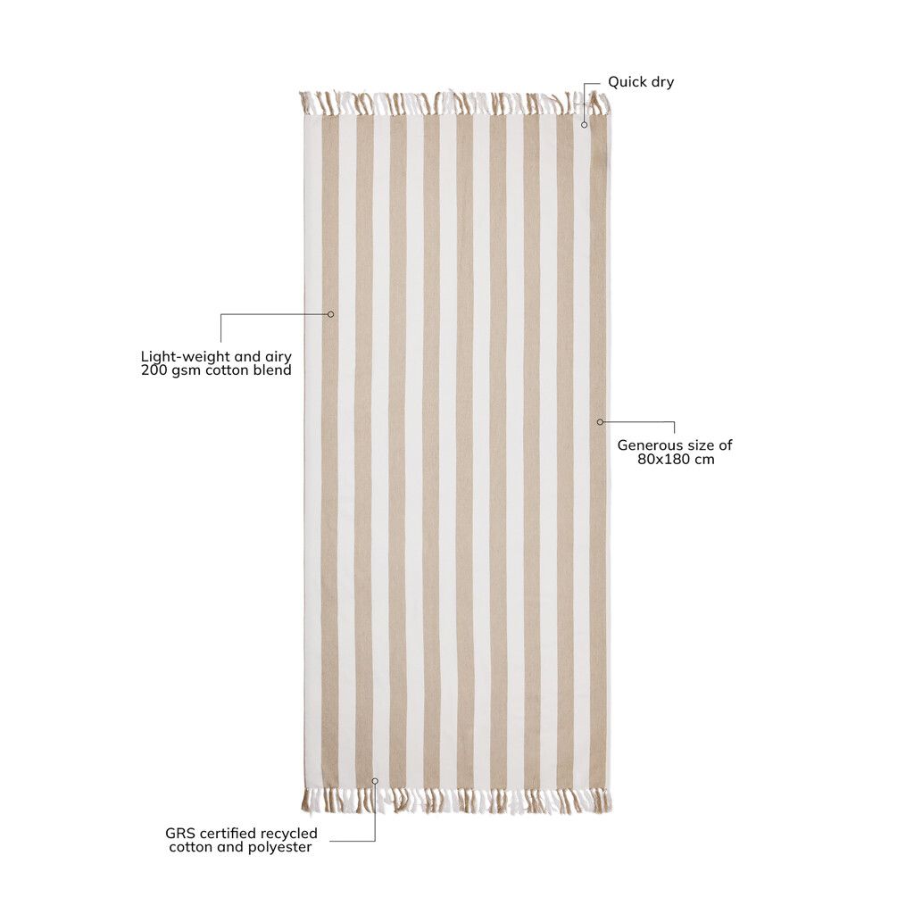 VINGA Ornos GRS Hamamtuch - beige-181
