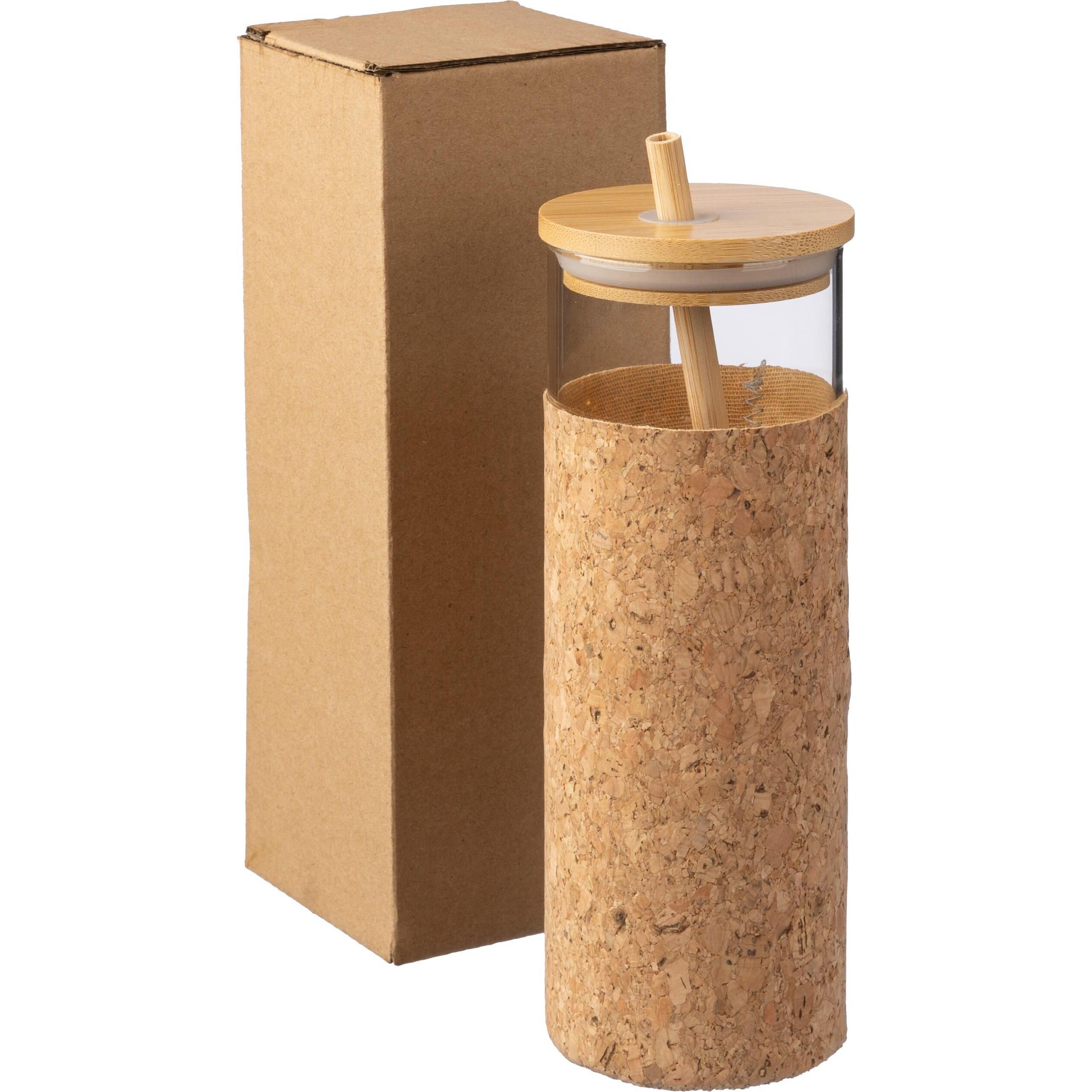 Einwandiger Glasbecher (450 ml) Marlies  - braun-383