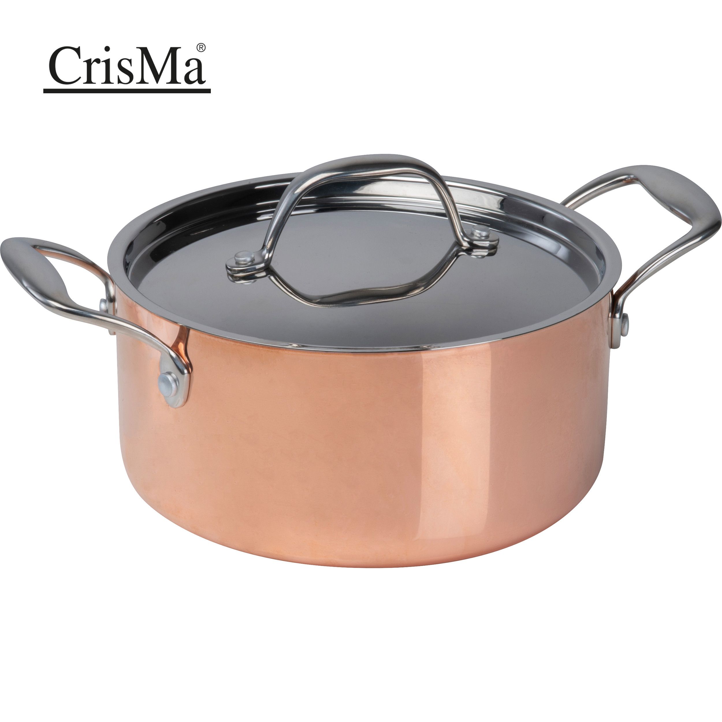 CrisMa Induktionskochtopf mit Deckel - kupfer-34