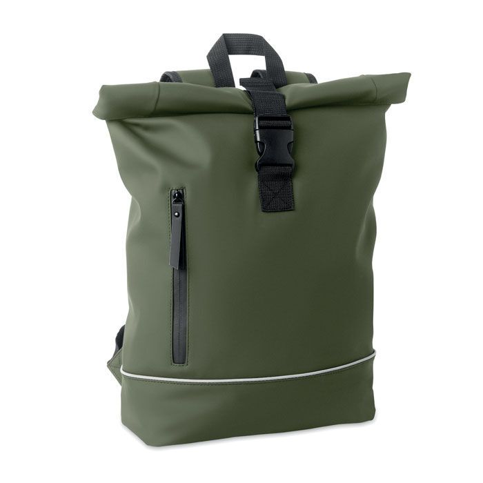 15" Rolltop-Laptop-Rucksack LAPTOSA - dunkelgrün-54