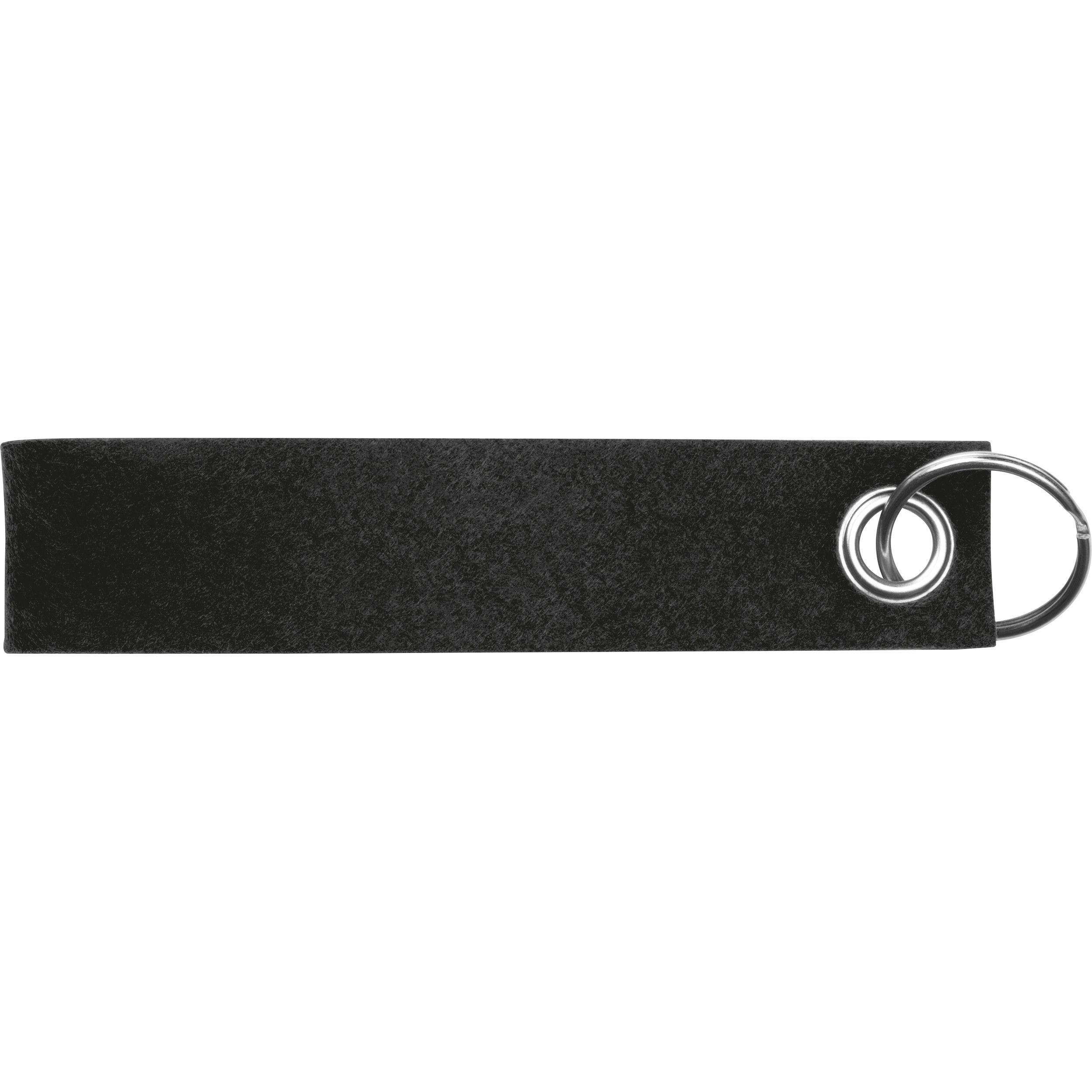 Schlüsselanhänger aus RPET Filz - schwarz-480