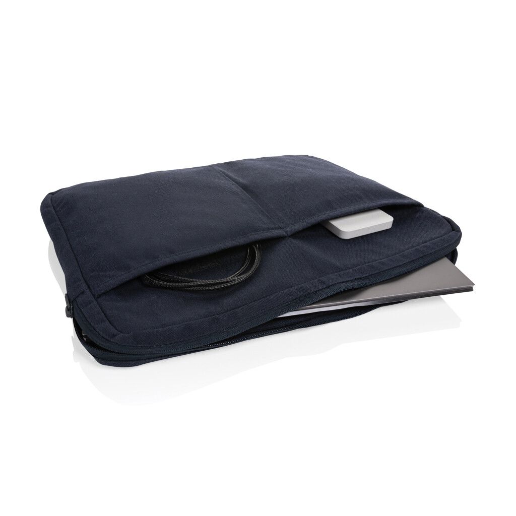 Laluka AWARE™ 15,6" Laptoptasche aus recycelter Baumwolle - navy blau-672