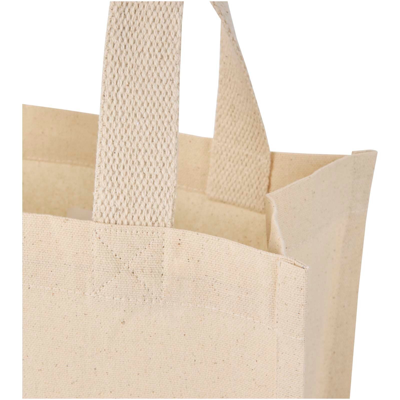 Odessa Mini-Tragetasche mit Bodenfalte aus 220 g/m² GRS Recyclingbaumwolle 9L - natur-989