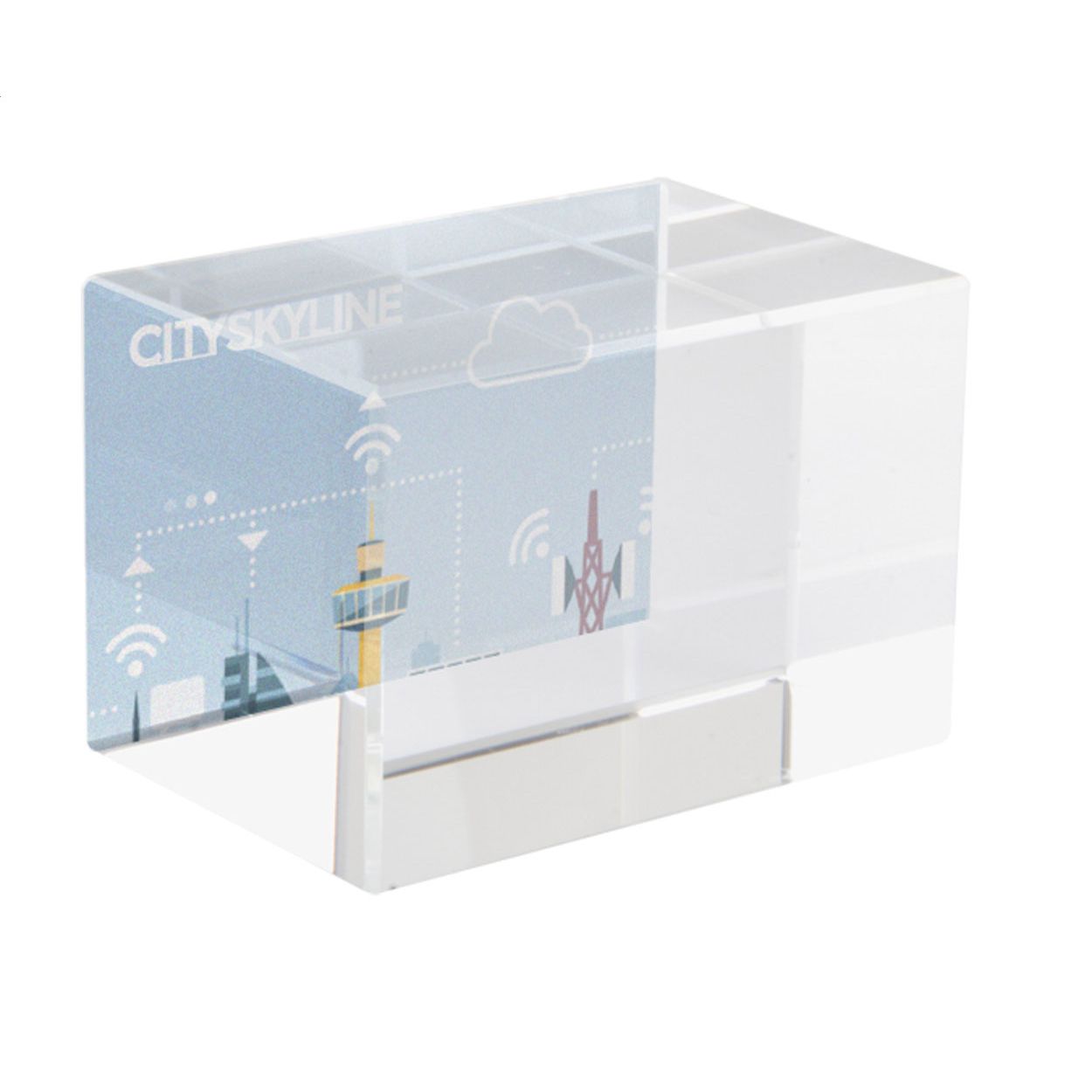 Glas-Quader Macon - transparent-851