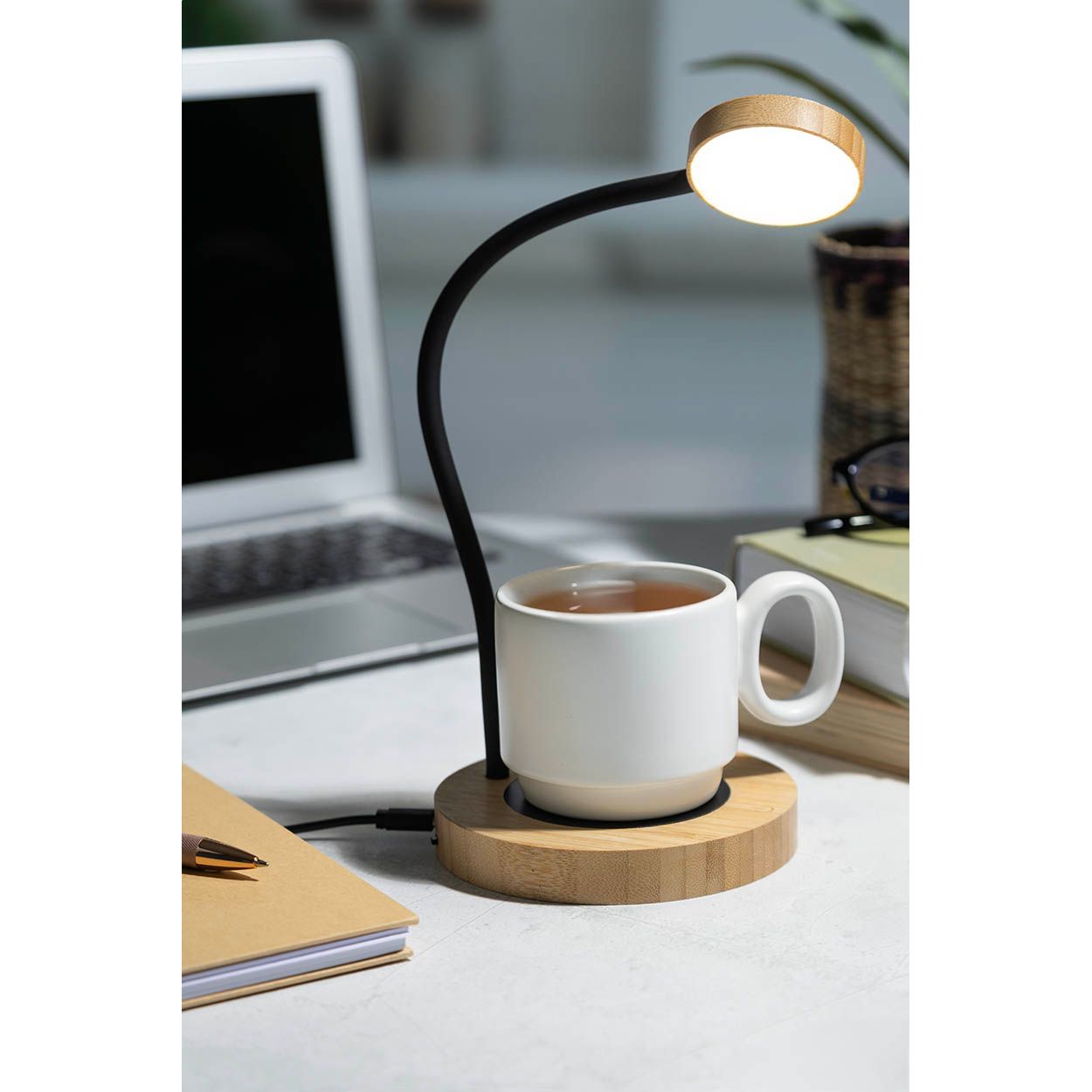 SipLight Tassenwärmer-Tischlampe - natur - schwarz-898
