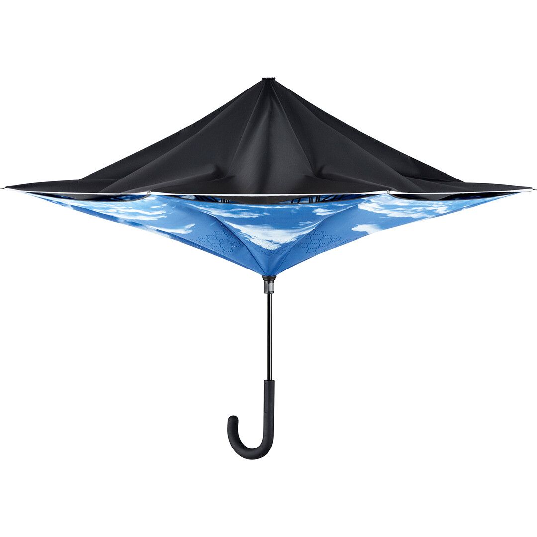 Stockschirm FARE® Contrary Ø109 cm - schwarz - wolken - design-387