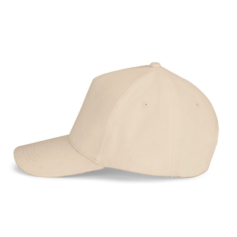 ASHTON Kappe aus 100% Baumwolle (260gsm) mit 5 Segmenten - beige-406