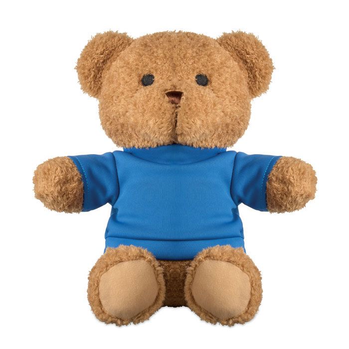 Teddybär mit T-Shirt 23cm JACKIE - blau-236