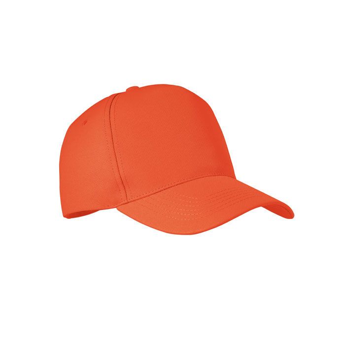 RPET Baseball Kappe 5 Panels SENGA - orange-272