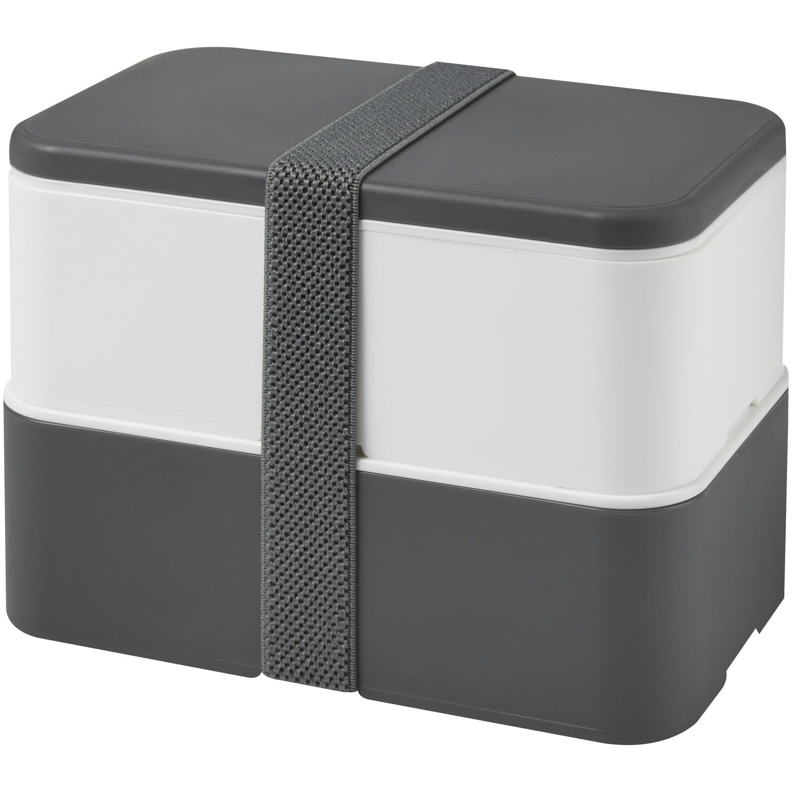 MIYO 700+700 ml Doppel-Lunchbox - grau -  weiss -  grau-393