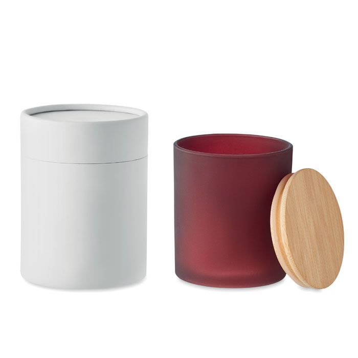 Kerze im Glas 280 g KEOPS LARGE - bordeaux-835